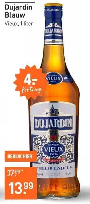 Dujardin Blauw Vieux, 1 liter