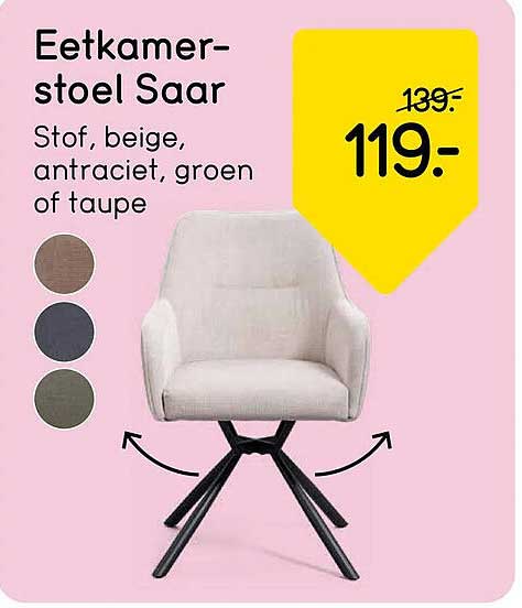Eetkamerstoel Saar