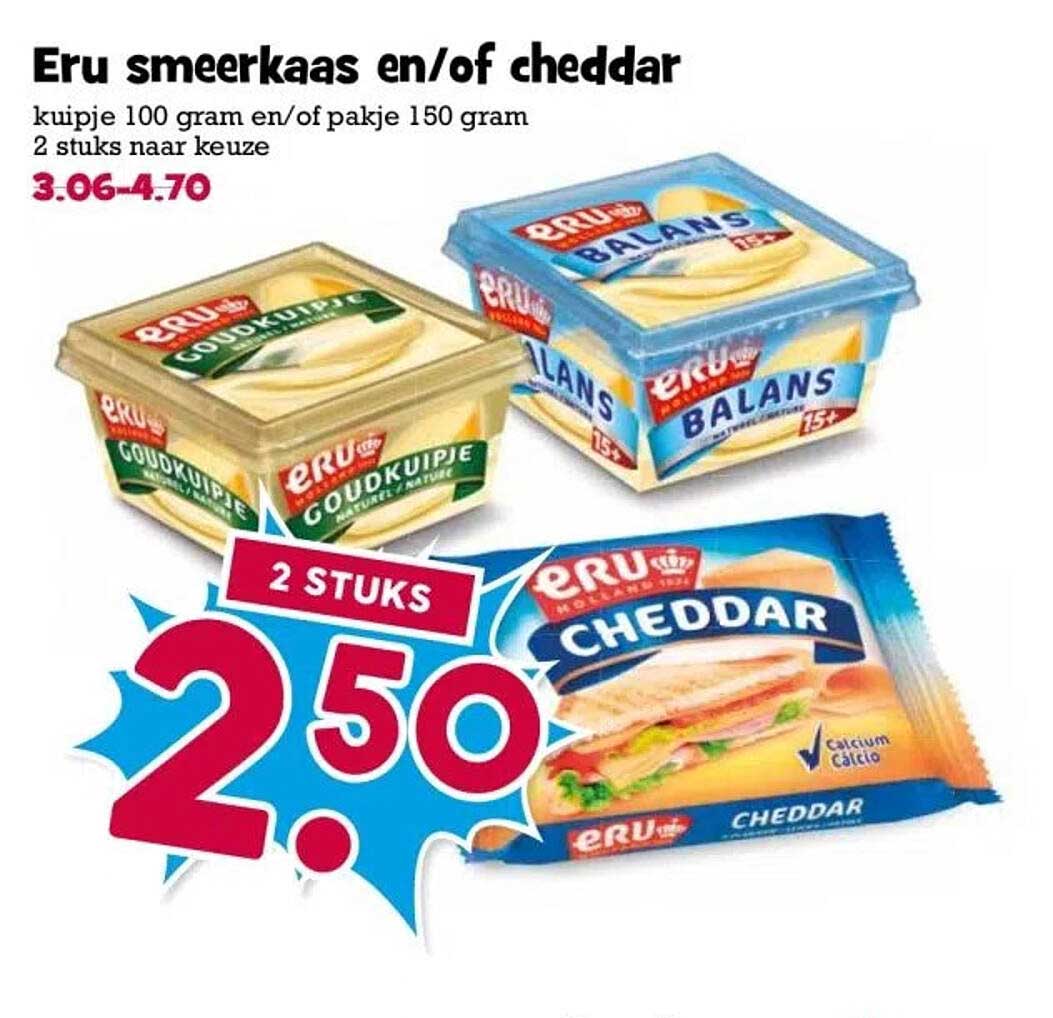 Eru smeerkaas en/of cheddar