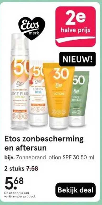 Etos zonbescherming en aftersun