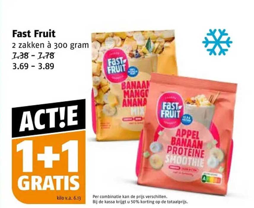 Fast Fruit 2 zakken à 300 gram
