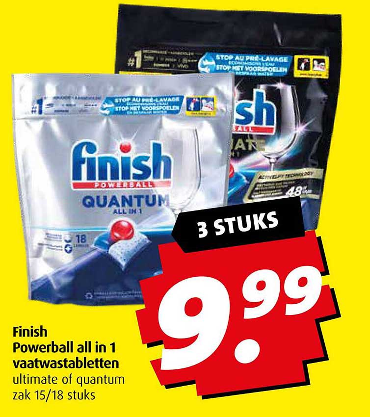 Finish Powerball all in 1 vaatwastabletten