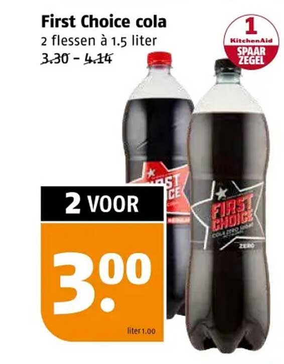 First Choice cola - 2 flessen à 1.5 liter