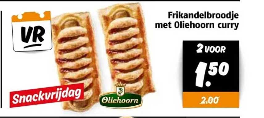Frikandelbroodje met Oliehoorn curry