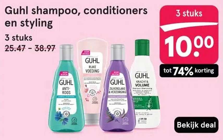 Guhl shampoo, conditioners en styling