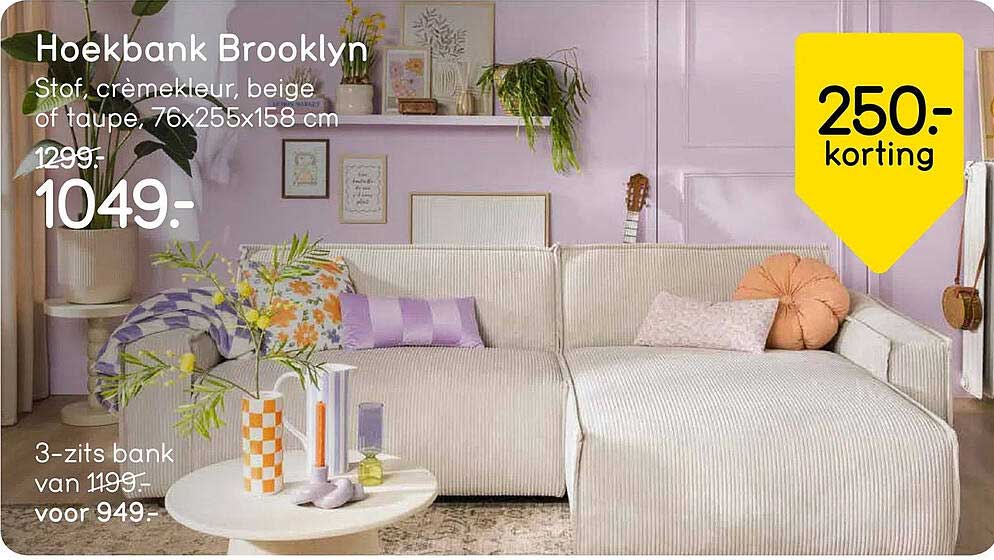 Hoekbank Brooklyn