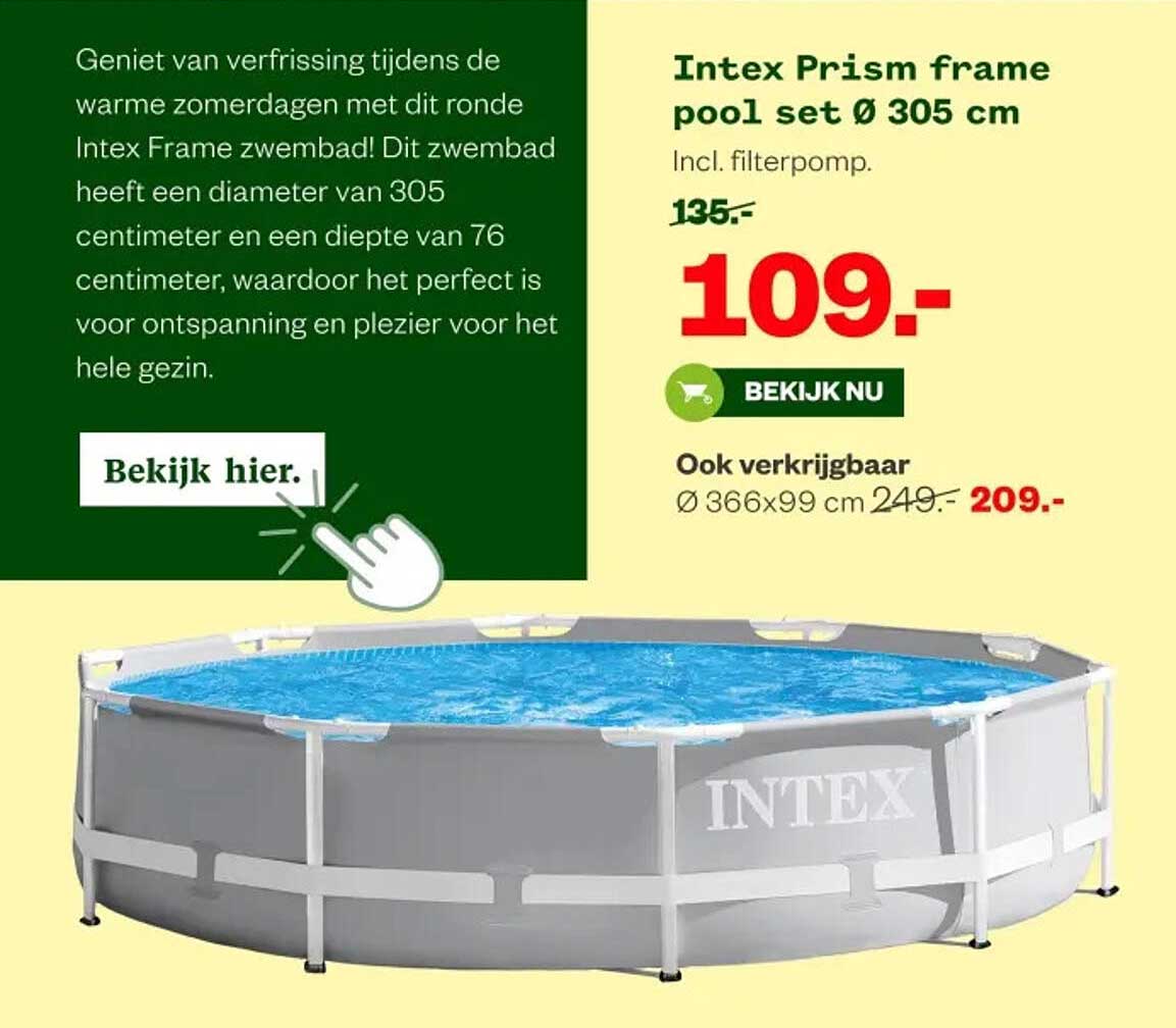Intex Prism frame pool set Ø 305 cm
