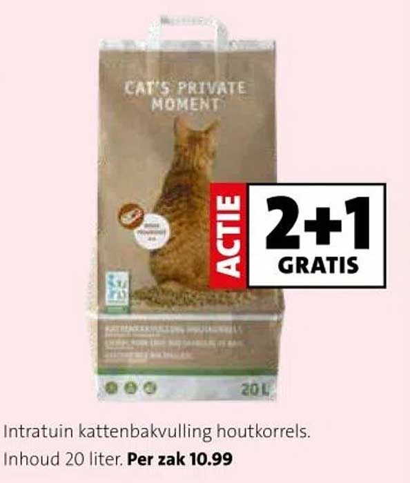 Intratuin kattenbakvulling houtkorrels