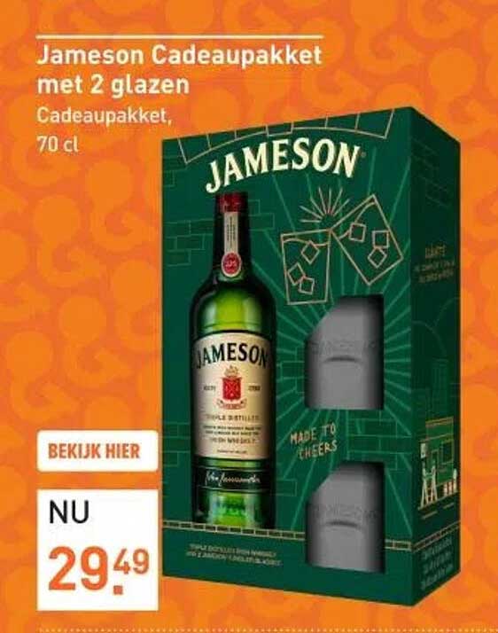 Jameson Cadeaupakket met 2 glazen