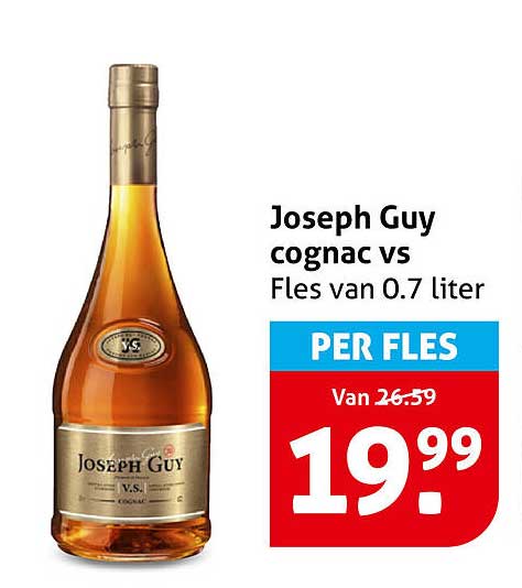 Joseph Guy cognac vs Fles van 0.7 liter