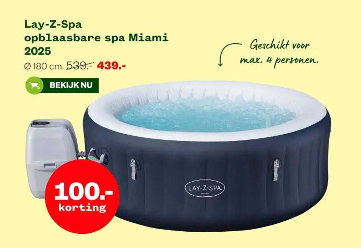 Lay-Z-Spa opblaasbare spa Miami 2025