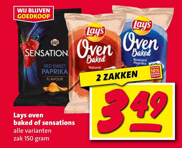 Lays oven baked of sensations alle varianten zak 150 gram