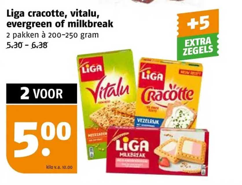 Liga cracotte, vitalu, evergreen of milkbreak