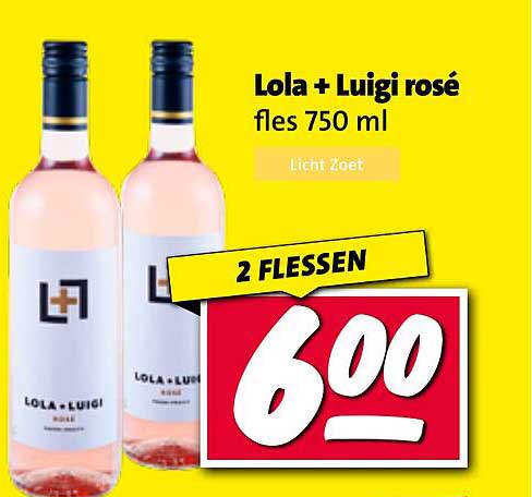 Lola + Luigi rosé fles 750 ml