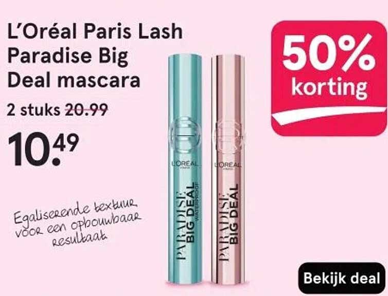L’Oréal Paris Lash Paradise Big Deal mascara