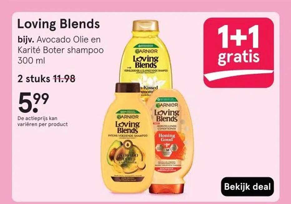 Loving Blends bijv. Avocado Olie en Karité Boter shampoo 300 ml