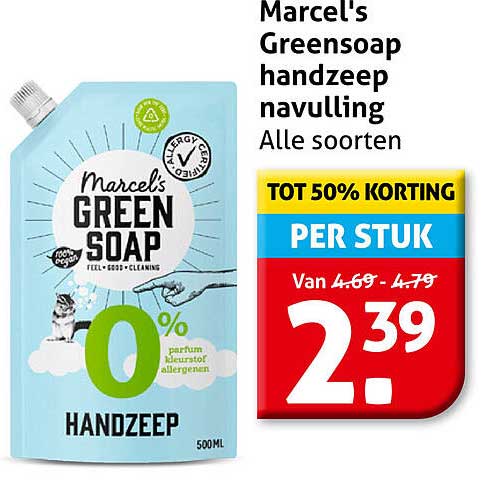 Marcel's Greenssoap handzeep navulling