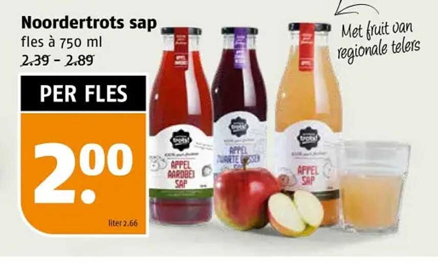 Noordertrots sap fles à 750 ml