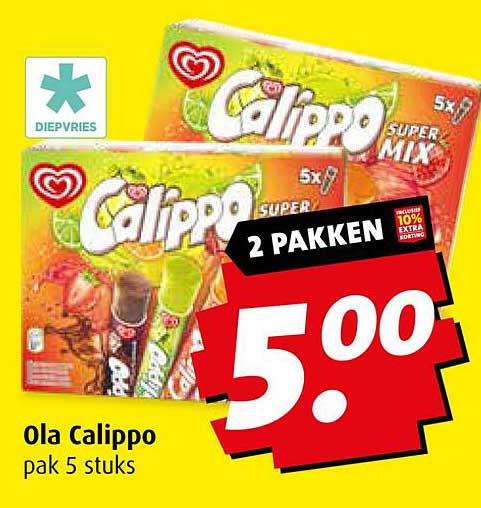 Ola Calippo pak 5 stuks