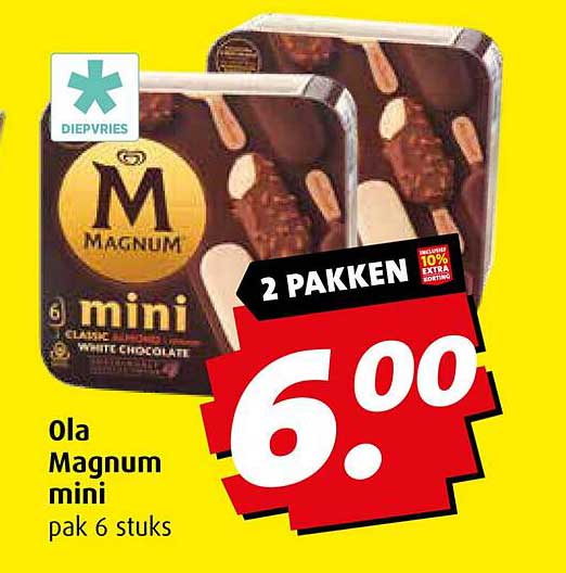 Ola Magnum mini pak 6 stuks