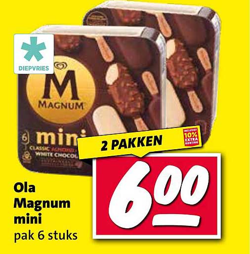 Ola Magnum mini pak 6 stuks