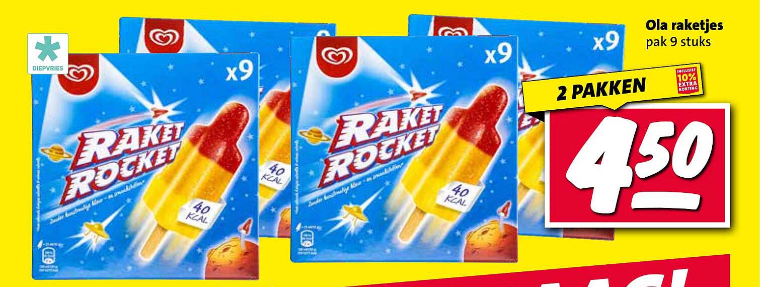 Ola raketjes pak 9 stuks