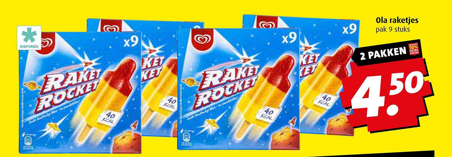 Ola raketjes pak 9 stuks