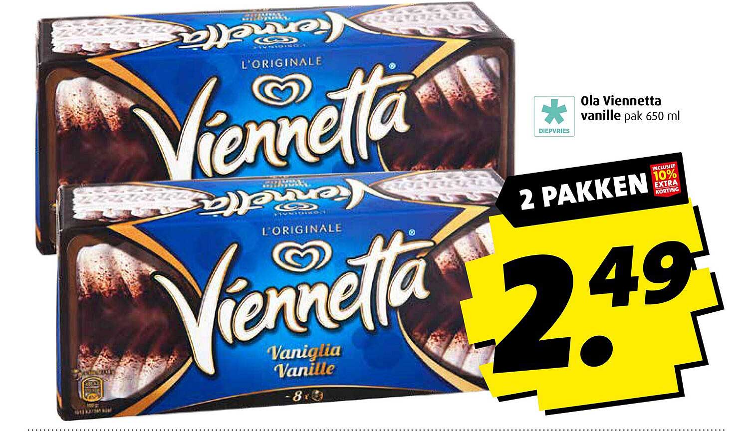 Ola Viennetta vanille pak 650 ml