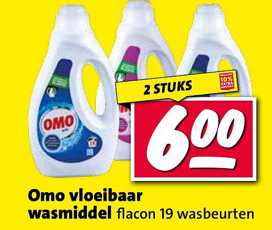 Omo vloeibaar wasmiddel flacon 19 wasbeurten