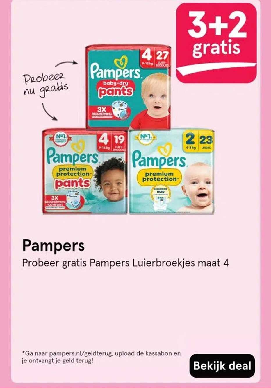 Pampers: Probeer gratis Pampers Luierbroekjes maat 4