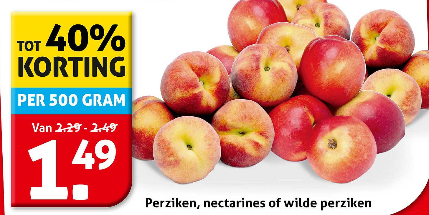 Perziken, nectarines of wilde perziken