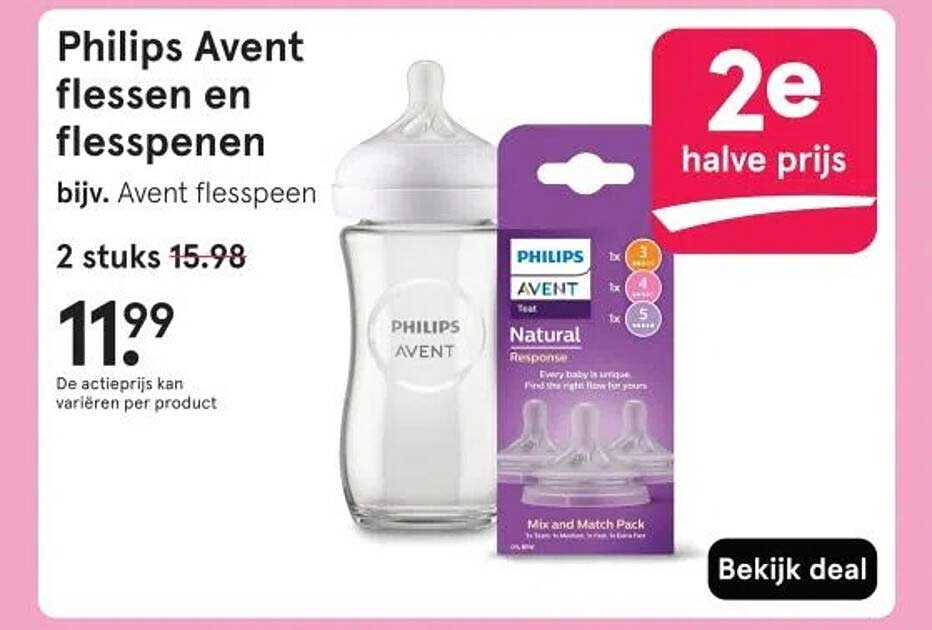 Philips Avent flessen en spenen bijv. Avent speen