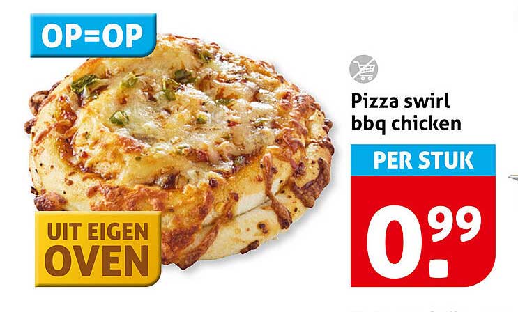 Pizza swirl bbq chicken
