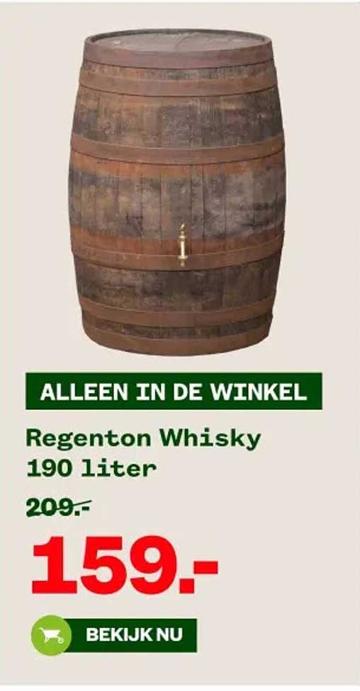 Regenton Whisky 190 liter