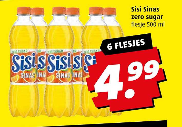 Sisi Sinas zero sugar flesje 500 ml