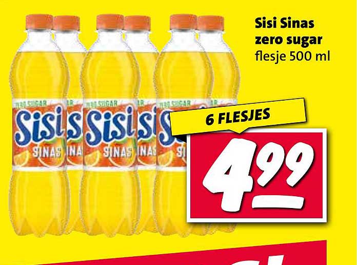 Sisi Sinas zero sugar flesje 500 ml