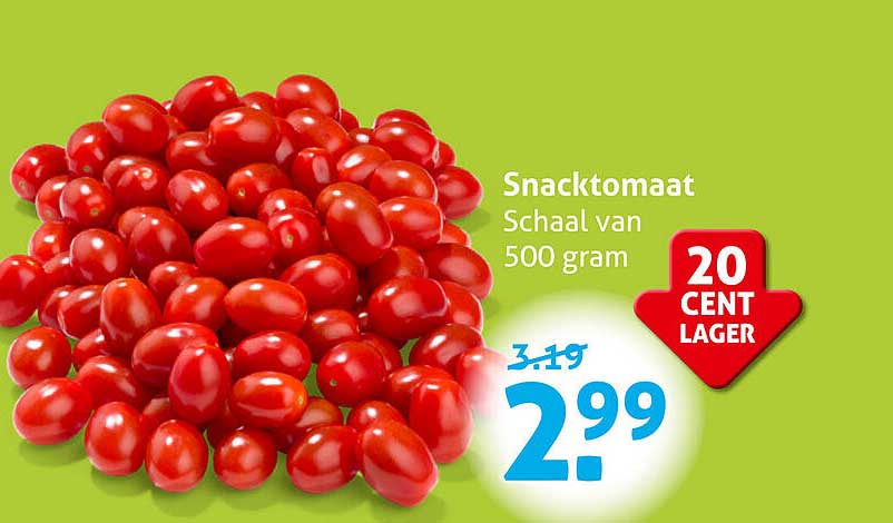 Snacktomaat Schaal van 500 gram