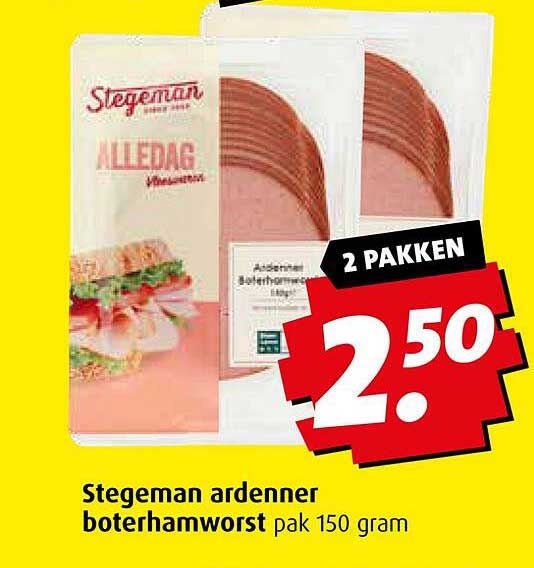 Stegeman ardenner boterhamworst pak 150 gram
