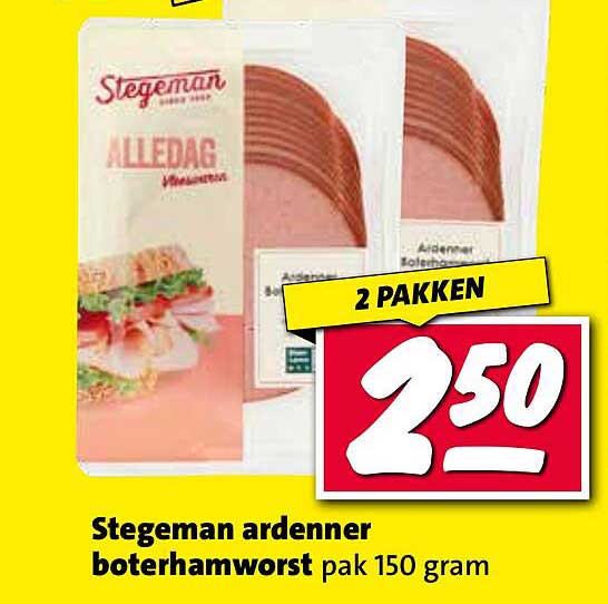 Stegeman ardenner boterhamworst pak 150 gram