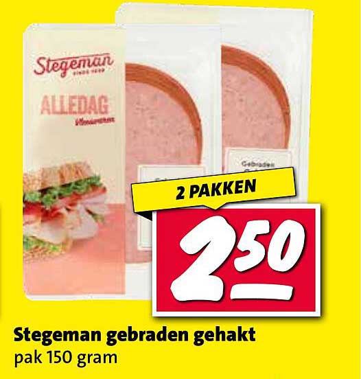 Stegeman gebraden gehakt pak 150 gram