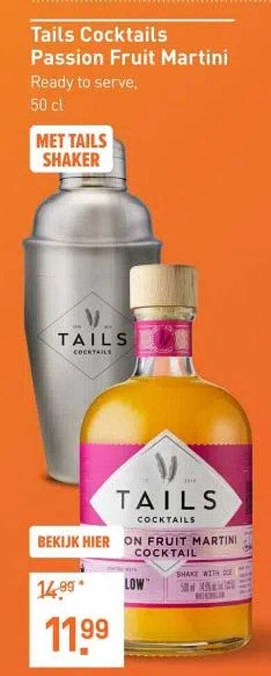 Tails Cocktails Passion Fruit Martini