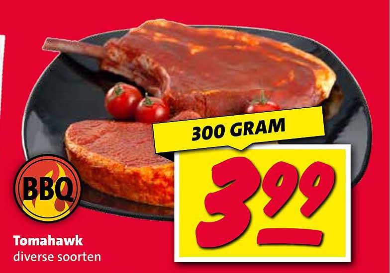 Tomahawk diverse soorten 300 GRAM