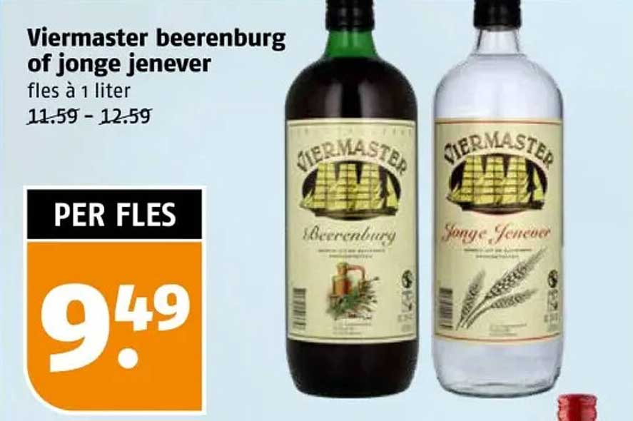 Viermaster beerenburg of jonge jenever