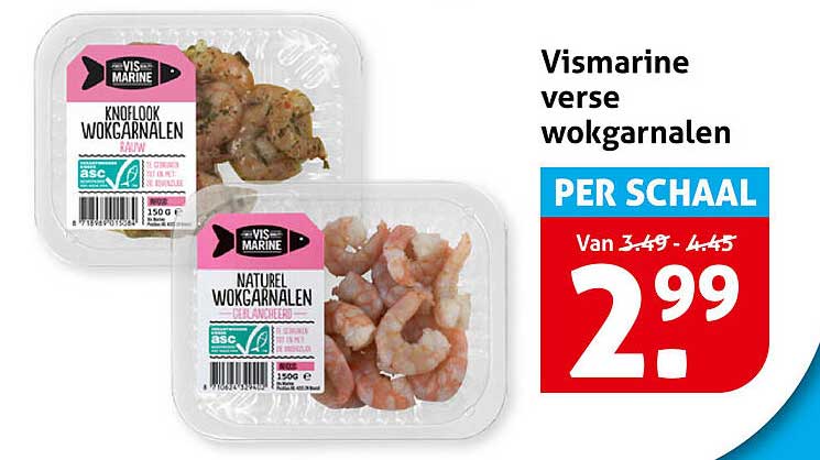 Vismarine verse wokgarnalen