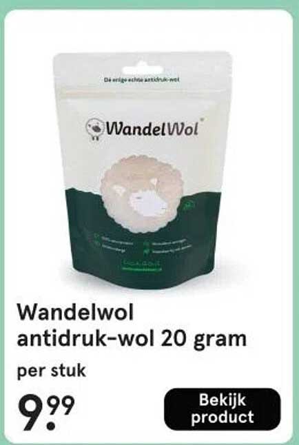 Wandelwol antidruk-wol 20 gram