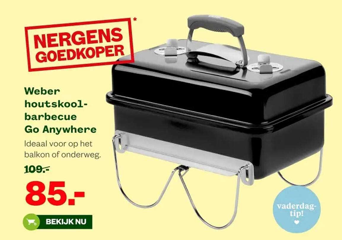 Weber houtskoolbarbecue Go Anywhere