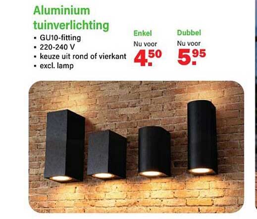 Aluminium tuinverlichting