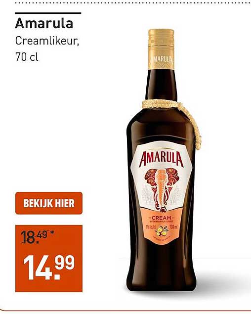 Amarula Creamlikeur, 70 cl