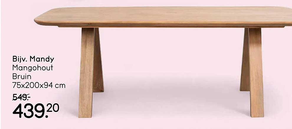 Biv. Mandy Mangohout Bruin 75x200x94 cm