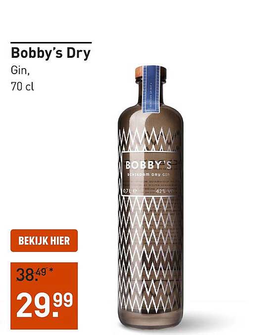 Bobby’s Dry Gin, 70 cl